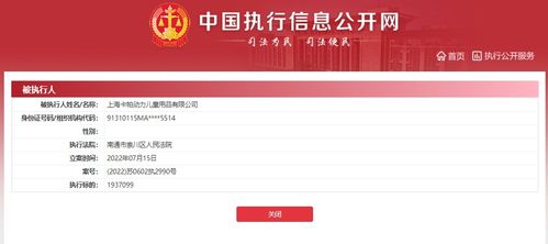 卡帕童裝公司被強制執行193萬